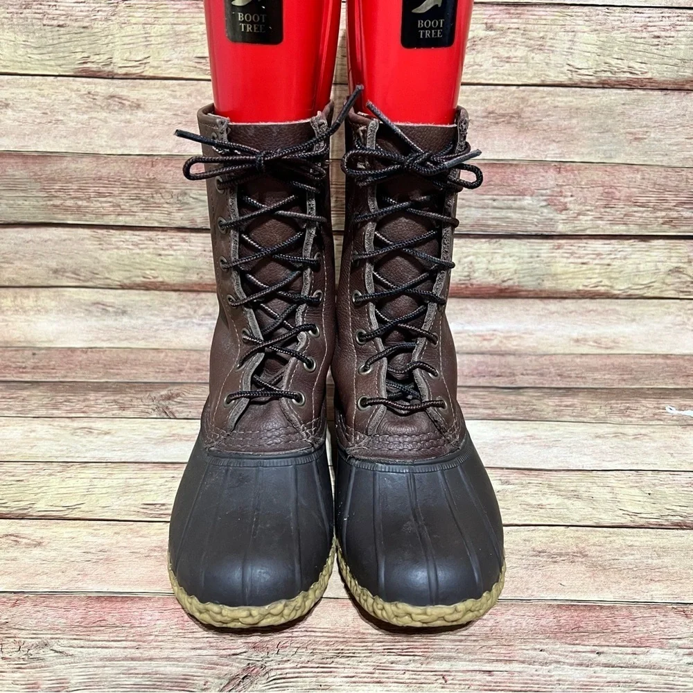L.L. Bean 10” Brown Duck Boots - Picture 7 of 10